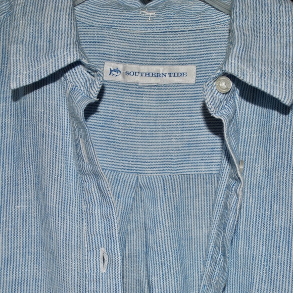 Southern Tide Linen Pop Over Top - Picture 4 of 5